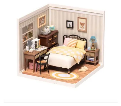 Zdjęcie produktu dla ROBOTIME Sweet Dream Bedroom, Miniaturowy domek DIY, Chłopak, dziewczyna, 8 lat(a), Dorosły/Dziecko, Wielobarwny, Plastik