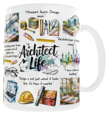 Produktbild von 300-ml-Becher für Architekten „Architect Life“