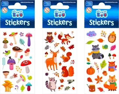Obrázek produktu pro Samolepky STICKER BOO Podzimní mix