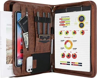 Produktbild von Famanu Schreibmappe - Business Padfolio mit mehreren Fächern