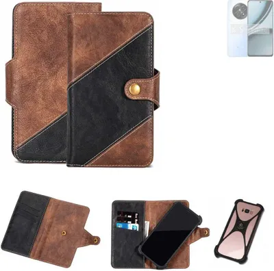 Produktbild von K-S-Trade Handyhülle Schutzhülle Bookstyle Case kompatibel mit Realme Narzo 70 5G Klapphülle Cover Hülle Schutztasche 1x