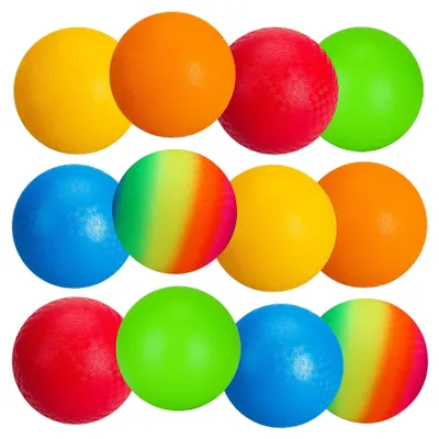 Immagine prodotto di Solidchoice - Set di 12 palline giocattolo arcobaleno per bambini