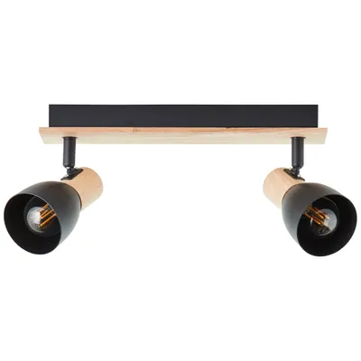Productafbeelding van Plafondlamp Daintree 2-lichts zwart