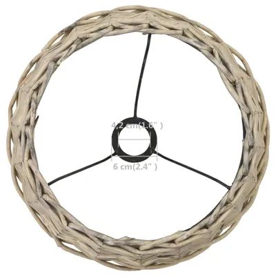 Produktbild von vidaXL Lampenschirm Korbweide 38 x 23 cm Natur