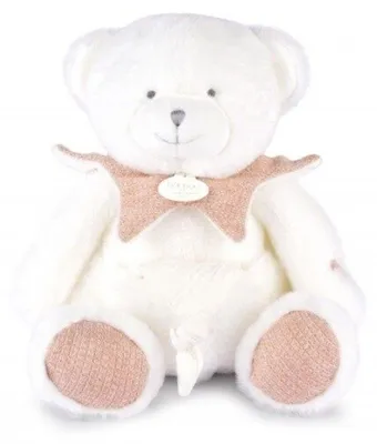Productafbeelding van Doudou - Cadeauset: Pluche beer met dekentje, 30 cm, roze