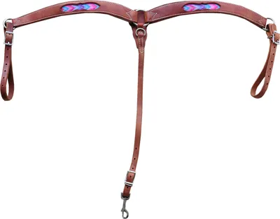 Produktbild von Weaver Western Vorderzeug Southwestern Collection mit buntem Einsatz, braun B WAHL