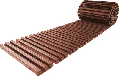 Produktbild von Nessa Garten Rollweg Holzbohlenoptik 16-teilig aus witterungsbeständigem Kunststoff