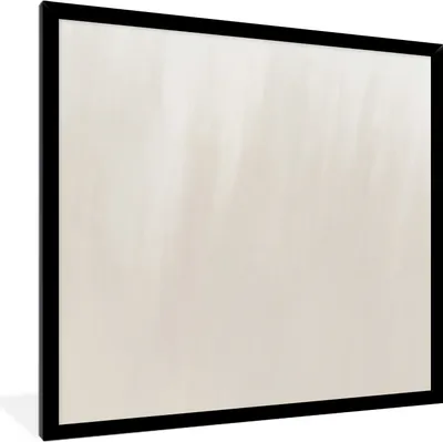 Produktbild von MuchoWow® Gerahmtes Poster Abstrakt - Design - Taupe 40x40 cm - Poster mit Schwarzem Bilderrahmen Wandposter Rahmen Foto Bilder - Mit Rahmen - Wanddekoration Schlafzimmer