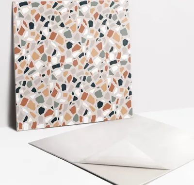 Obrázok produktu pre Samolepiace vinyleové dlaždice - Nálepky na Stenu - Podlahu - Sada 9 Kusov - 30x30 cm - Dekorativní kamenina