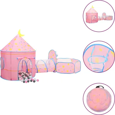 Produktbild von Spielzelt mit 250 Bällen Rosa 301x120x128 cm
