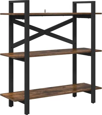 Zdjęcie produktu dla vidaXL Regał z wędzonego dębu 100 x 33,5 x 102 cm Materiał drewnopochodny