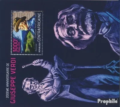 Produktbild von Briefmarken Zentralafrikanische Republik 2013 Mi Block 1079 (kompl. Ausgabe) postfrisch Giuseppe Verdi