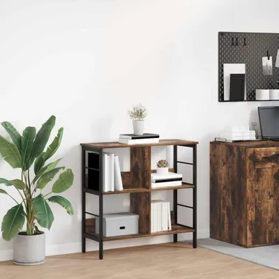 Image de Maison Exclusive - Étagère de bibliothèque, 4 niveaux, 82 x 32 x 79 cm, en panneaux de particules