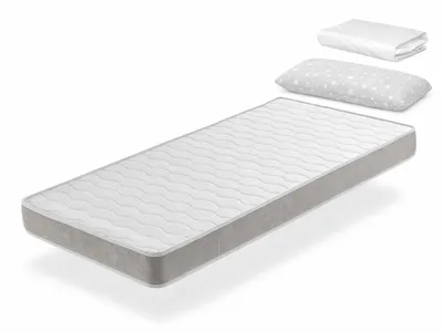 Produktbild von Set Schaumstoffmatratze 90x160 cm APOLO DREAMDI mit Matratzenschoner und Kissen 90x35cm