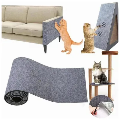 Produktbild von Katzensofa Schutz,Anti Kratz Wandaufkleber und Kratzpad, verschleißfest, atmungsaktiv, 30×300 cm Kratzschutz Katze Kratzmatte