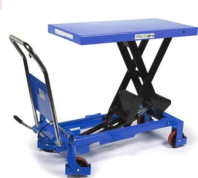 Produktbild von HBM mobiler Arbeitstisch / Hubtisch 1000 kg blau
