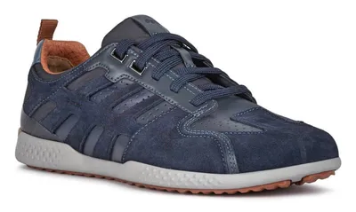 Immagine prodotto di Geox Respira Snake 2 scarpe da ginnastica basse da uomo , Dimensione:EUR 40, Colore:Blu (Navy / Dk Avio)