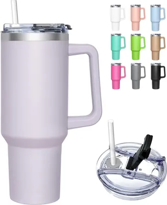 Produktbild von Thermobecher mit 2-in-1-Deckel 1180ml Kaffeebecher Isolierbecher Edelstahl