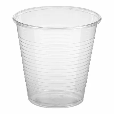 Produktbild von 100x Trinkbecher transparent klar 150 ml PLA Ø 70 mm