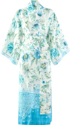 Produktbild von Bassetti Satin-Kimono CASABLANCA Farbe C1 CELESTE Größe L-XL