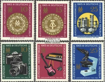 Produktbild von Briefmarken DDR 1965 Mi 1090-1092,1130-1132 (kompl.Ausgaben) gestempelt Leipziger Frühjahrsmesse