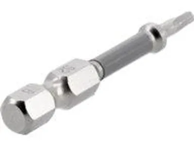 Produktbild von TORX Bits T8 1/4" 50 mm, 2-teilig, S2-Stahl, vernickelt