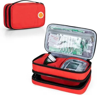 Produktbild von Famanu Insulin-Kühler Reisetasche - Doppellagige Aufbewahrung für diabetische Produkte