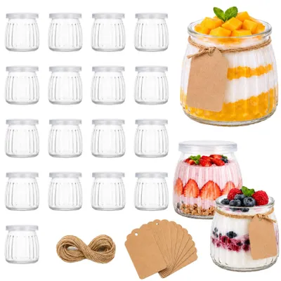 Immagine prodotto di Set di 20 bicchieri trasparenti per dessert, capacità 200 ml