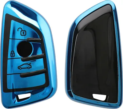 Produktbild von kwmobile Schlüsselhülle für BMW 3-Tasten Smart Key Autoschlüssel Hülle - Autoschlüssel Schlüssel Hülle aus TPU Silikon - Schlüsselschutz Gehäuse in