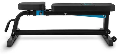 Produktbild von CAPITAL SPORTS Adjustar Hantelbank klappbar - Trainingsbank mit 7-Winkel-Rückenlehne, Schrägbank mit neigbarer Sitzfläche, Tragkraft: max. 300 kg, Stahlrahmen, pflegeleicht, schwarz-blau