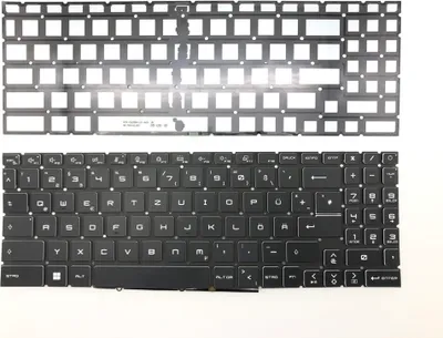 Image de FRANÇAIS - Clavier noir, éclairage RGB compatible avec MSI GF66 Katana 12UGS-078