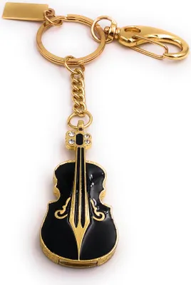 Produktbild von Onwomania Geile Bass Violine Cello Schwarz Metall Funny USB Stick 8 GB USB 2.0