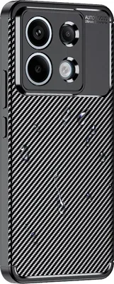 Produktbild von Handy Hülle für Xiaomi Redmi Note 13 Pro 5G Carbon Look Cover Case Schutzhülle Farbe: Schwarz