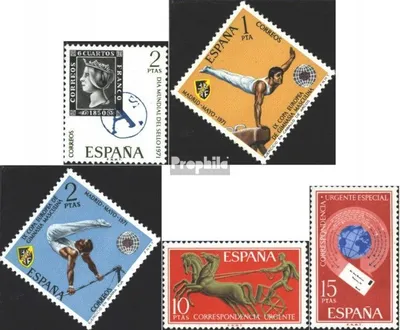 Produktbild von Briefmarken Spanien 1971 Mi 1928,1929-1930,1936-1937 (kompl.Ausg.) postfrisch Sondermarken