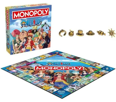 Immagine prodotto di Monopoly Edizione One Piece, gioco da tavolo, 2-6 giocatori, dai 12 anni in su, Winning Moves