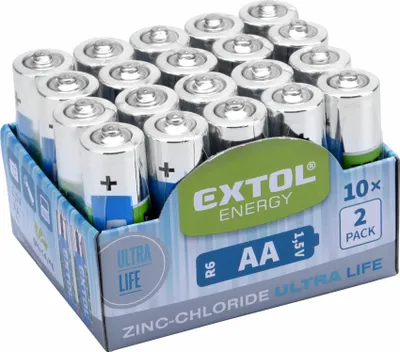Produktbild von EXTOL ENERGY 42003 Zinkchloridbatterien, 20 Stück, 1,5 V AA (R6)