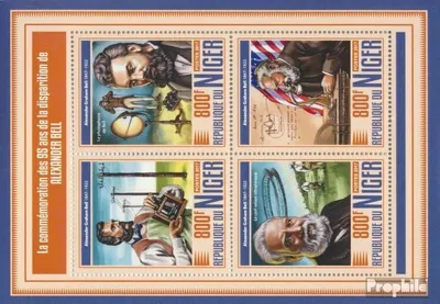 Produktbild von Briefmarken Niger 2017 Mi 5316-5319 Kleinbogen (kompl. Ausg.) postfrisch Alexander Bell