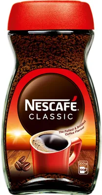 Zdjęcie produktu dla Nestle NESCAFÉ Classic, 200 g, Ciemna palona, 1 szt., Słoik