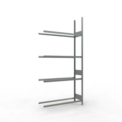 Produktbild von Räderanbauregal 2750x1300x400 mm - 4 Ebenen á 1300 mm, verzinkt