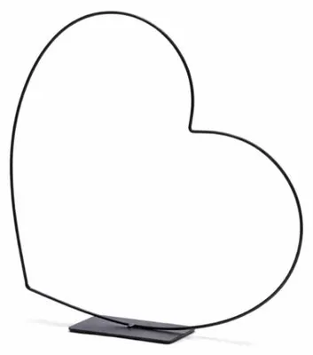 Productafbeelding van Decoratief Hart Frame Horizontaal Zwart 30 Cm