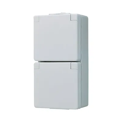 Produktbild von JG APWG WG 600 Schuko-Steckdose 622W 2fach senkrecht