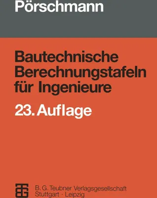 Produktbild von Bautechnische Berechnungstafeln für Ingenieure