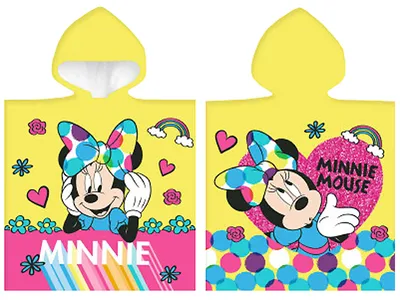 Obrázok produktu pre Žlté detské pončo Minnie Mouse