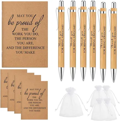 Productafbeelding van College-geschenken - Set van 5 - Thanksgiving-cadeaus voor collega's - Startcadeaus voor colleges - Houten stiften