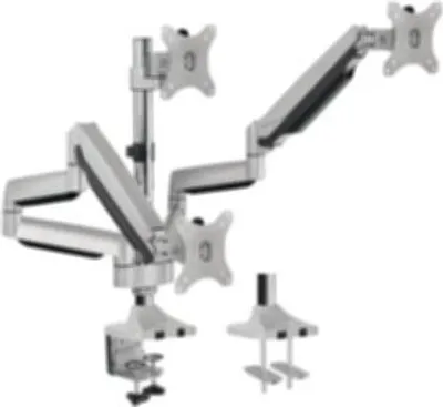 Produktbild von LogiLink TFT-/LCD-Monitorarm aus Aluminium 3-fach silber