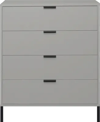 Produktbild von Kommode >Bonnie< in kreidegrau matt lack - 81x100x45cm (BxHxT)