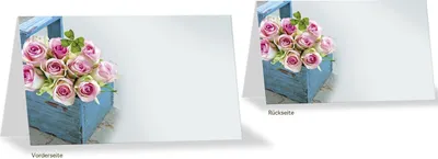 Produktbild von Komma³ 56-004 Tischkarte - 8 Stück, Rosen