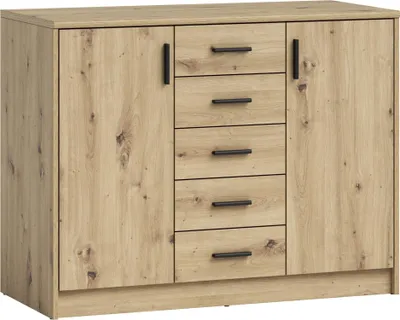 Produktbild von Kommode >Nelly< in Artisan Eiche Nachbildung - 109x86x50cm (BxHxT)
