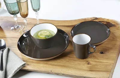 Produktbild von Dessertteller / Frühstücksteller 20,5cm 8er Set Visby dunkel grau