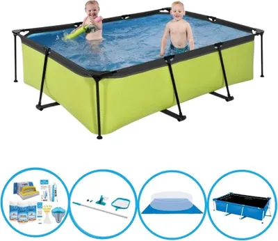 Zdjęcie produktu dla EXIT Basen Lime - Basen stelażowy 220x150x60 cm - Oferta basenów